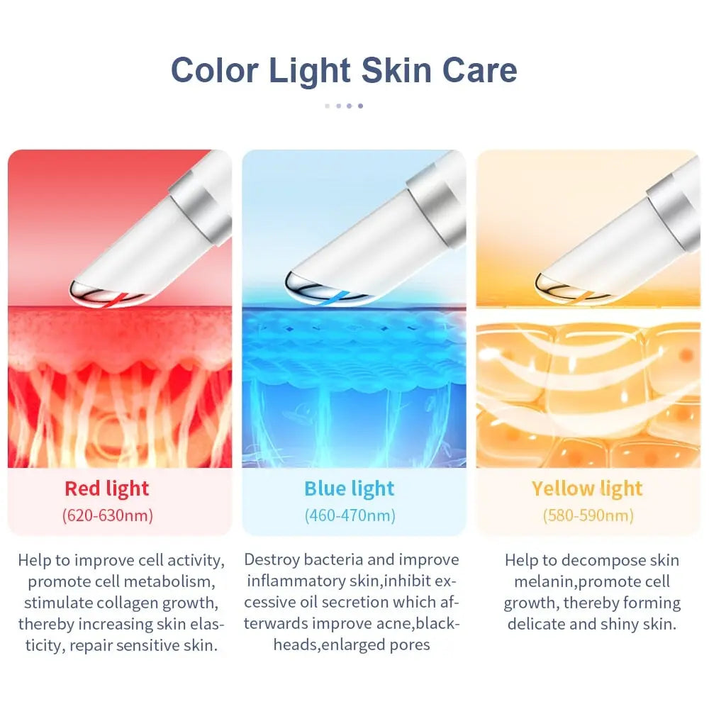 ANLAN EMS elektrische Vibrations - Augenmassagegerät 3-Farben LEDs Anti Falten ANLAN EMS elektrische Vibrations - Augenmassagegerät 3-Farben LEDs Anti Falten
